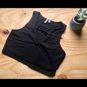 ASOS Crop Top with triangle cut out detail